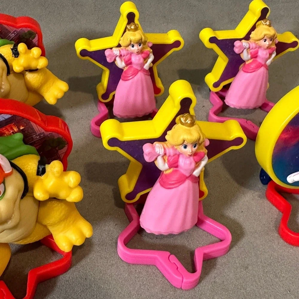 Nintendo‎ Super Mario Bros Movie McDonalds Happy Meal Toy Lot Bowser Peach Mario